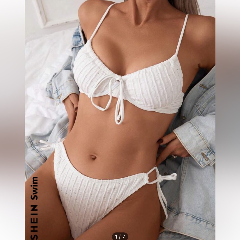 BRAND NEW | SHEIN Swim White Bikini Set 👙